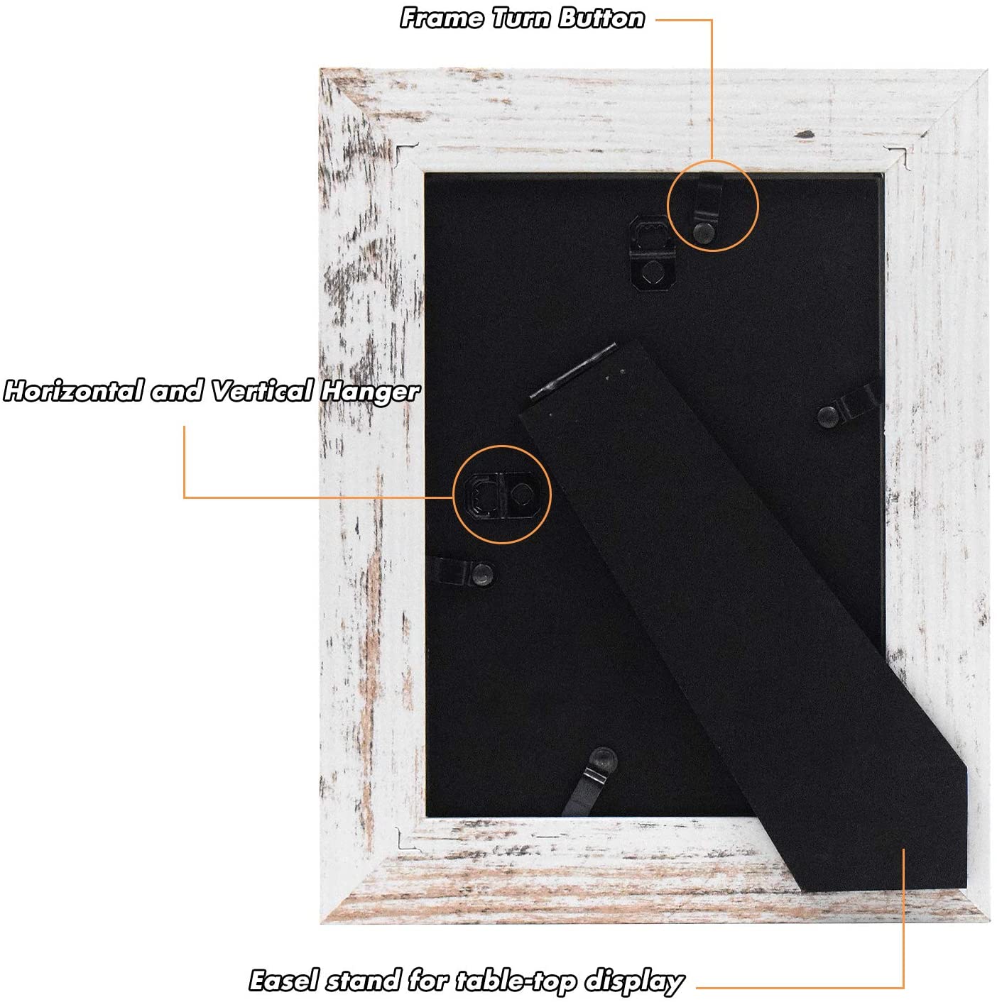 5x7 Picture Frame With Real Glass (12 Pack)