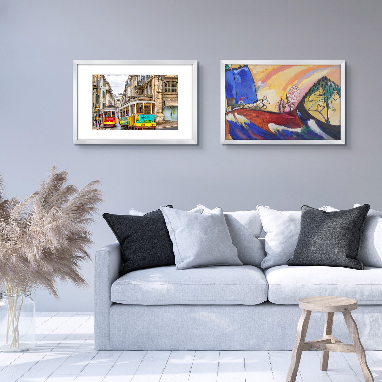 Clearance 16x24 Silver Picture Frame for 12x18 Photo with White Mat  (6 Pack)