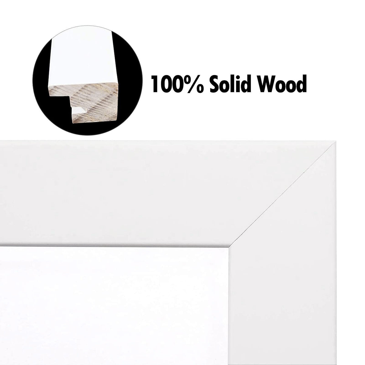 11x14 Wood Frame with White Mat for 8x10 picture (10 Pack)