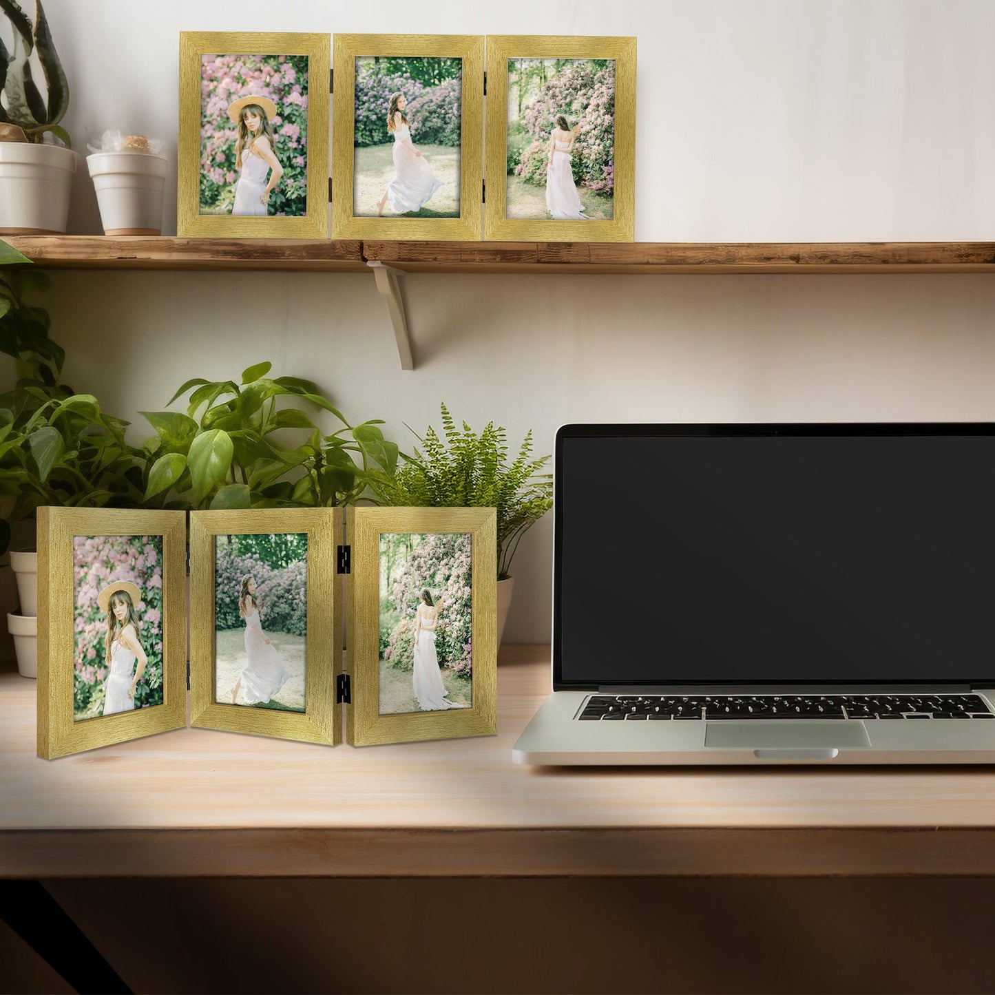 Frametory, Clearance 4x6 Three Picture Frame for Three 4x6 Pictures (8 Pack)
