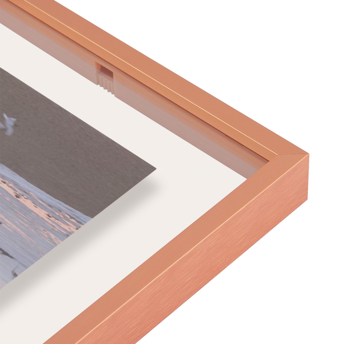 Clearance 12x18 Aluminum Floating Frame Rose Gold (6 Pack)