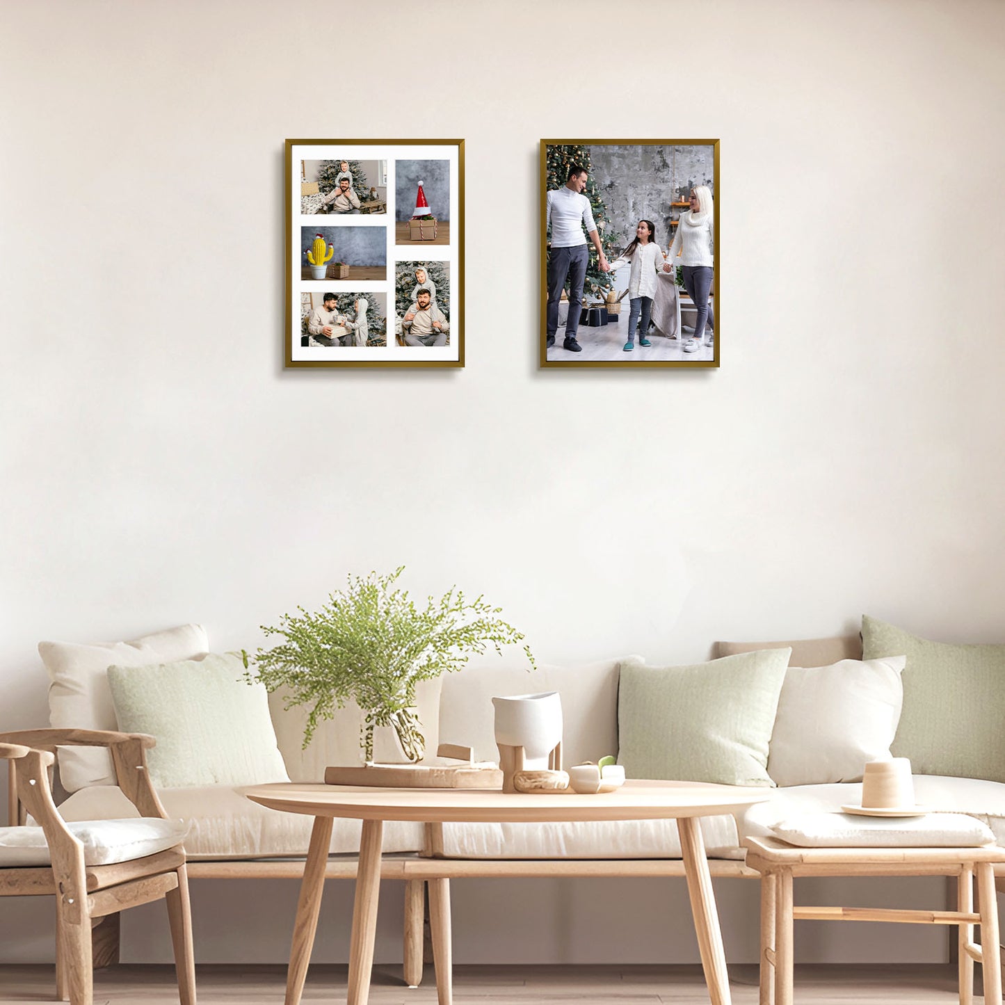 Clearance 11x14 Aluminum Collage Photo Frame for Five 4x6 Photos Rose Gold (6 Pack)