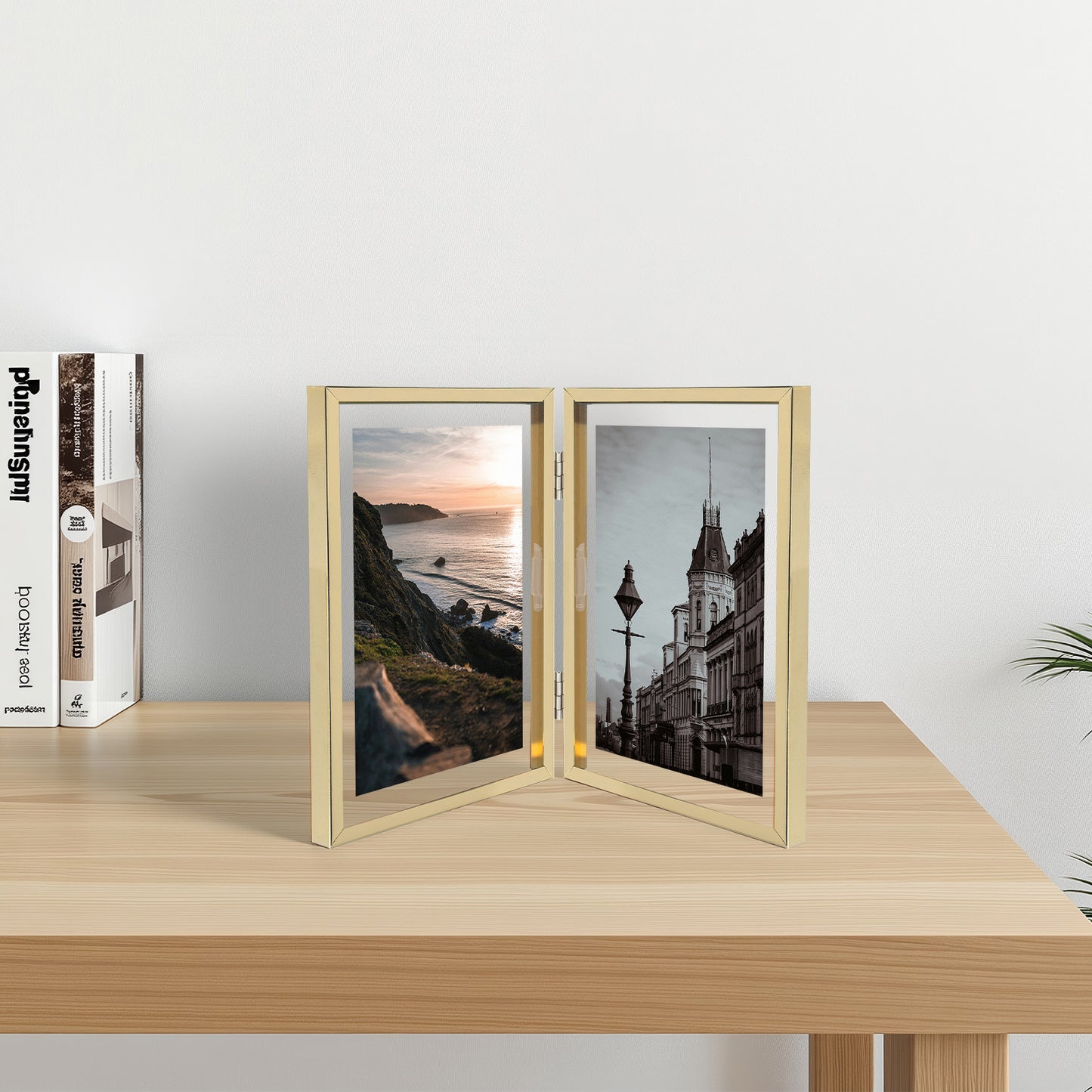 Clearance, 6x8 Floating Frame, Double Hinged Metal Frame Displays Any Size Picture up to 6 by 8 (12 Pack)