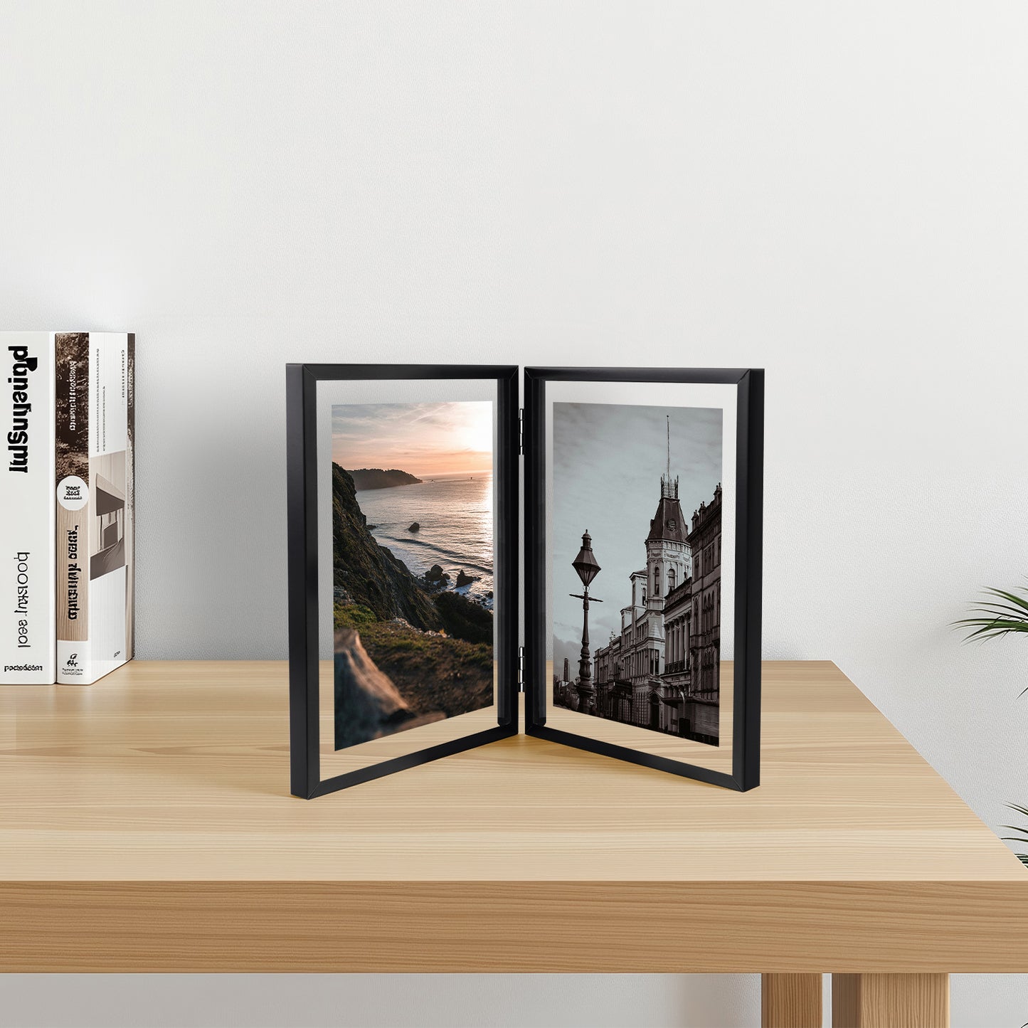 Frametory, 6x8 Floating Frame, Double Hinged Metal Frame Displays Any Size Picture up to 6 by 8 (12 Pack)