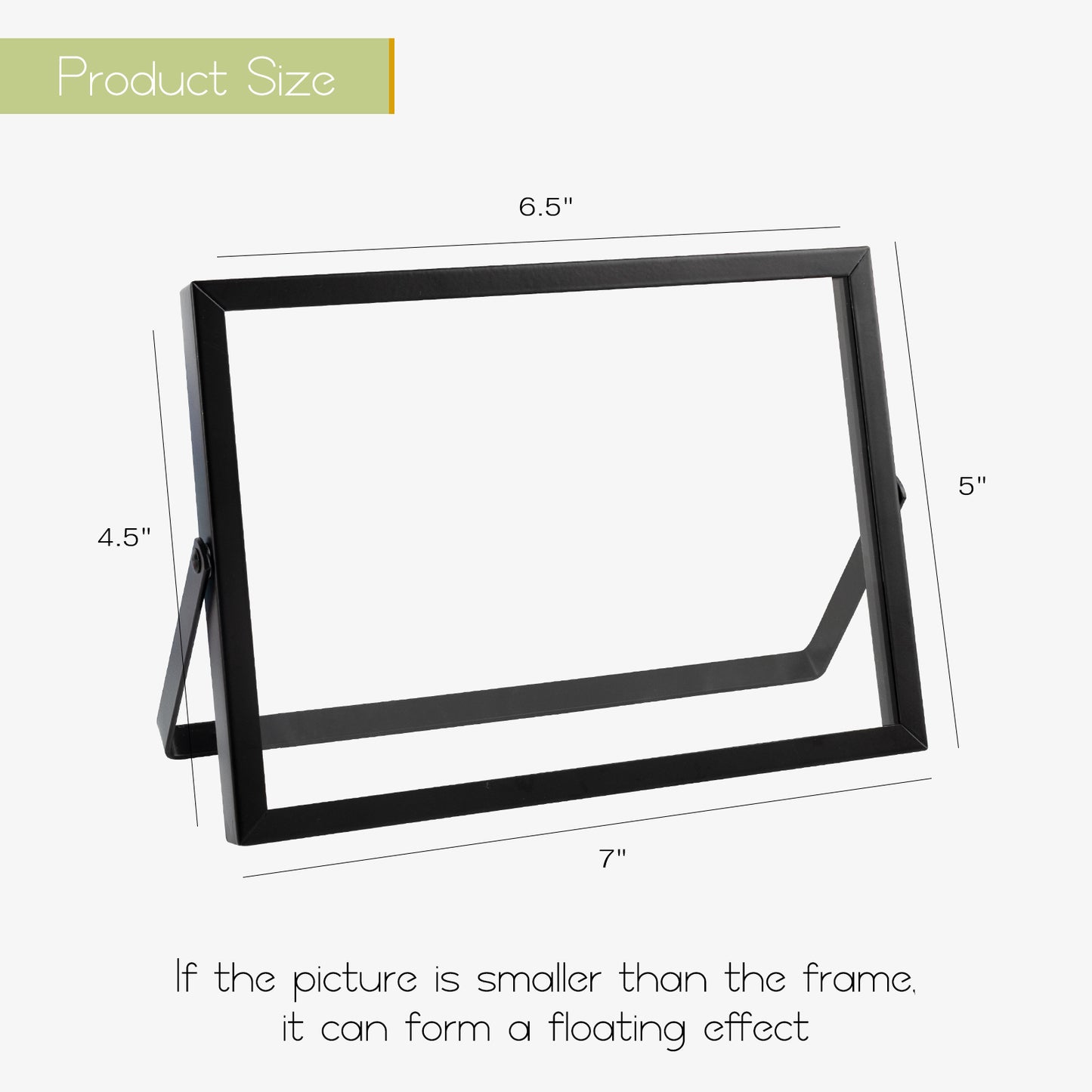 Frametory, 7x5 Floating Frame Displays Any Size Picture up to 7 by 5 (24 Pack)