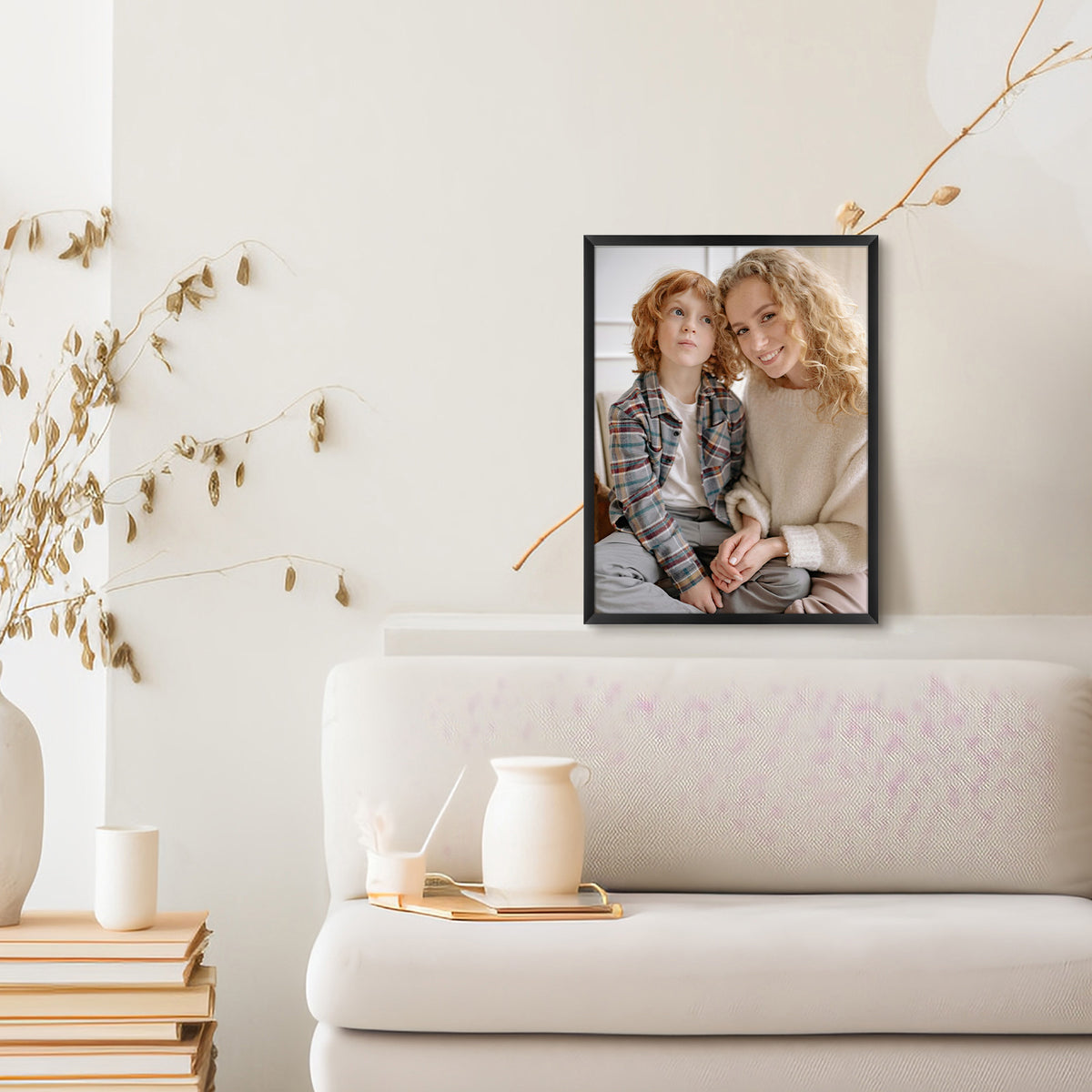 9x12 Aluminum Frame with White Mat for 6x8 Photo (12 Pack)