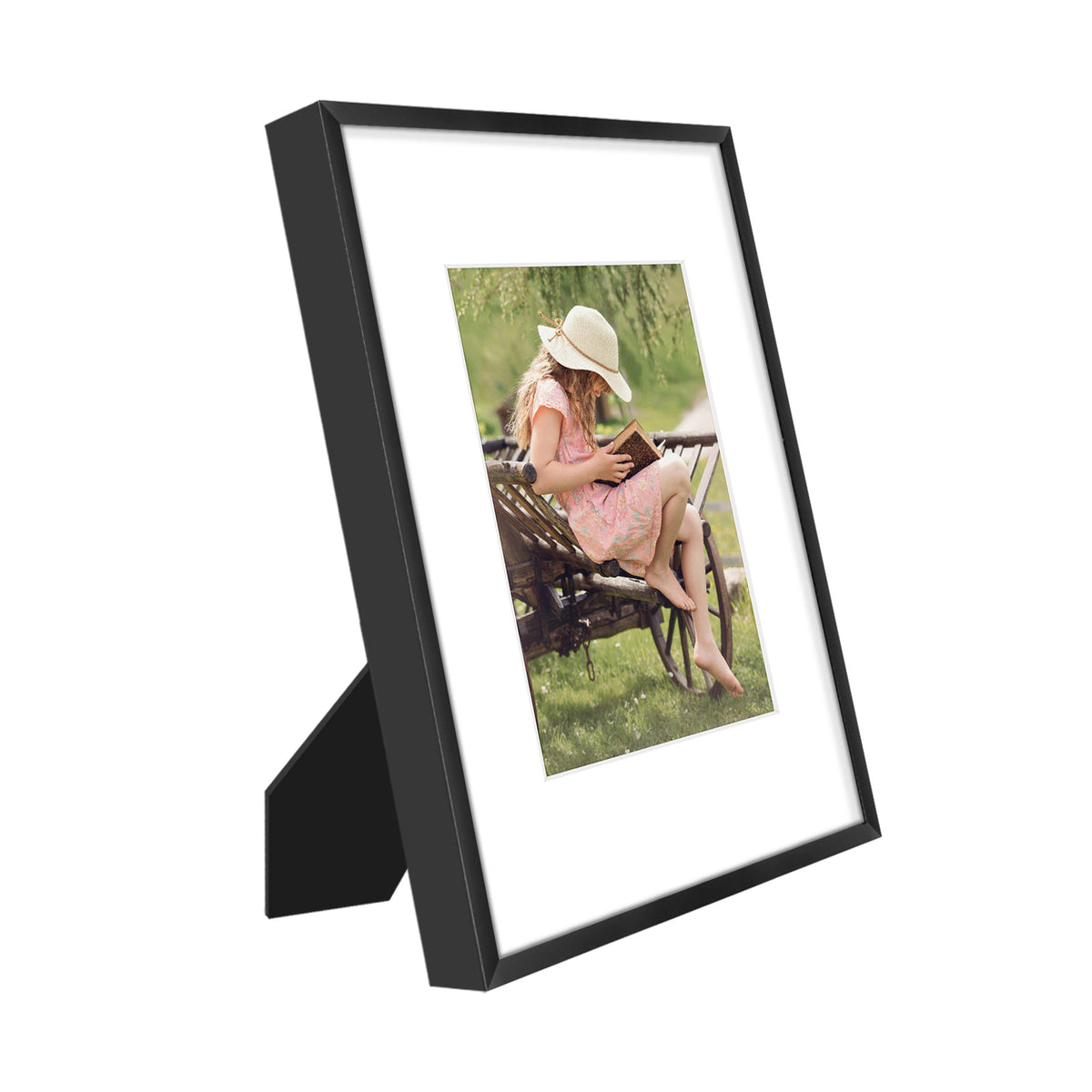 9x12 Aluminum Frame with White Mat for 6x8 Photo (12 Pack)