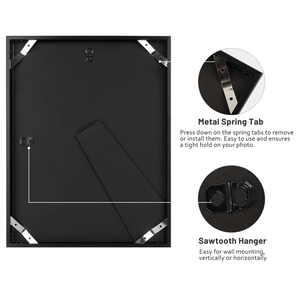 9x12 Aluminum Frame with White Mat for 6x8 Photo (12 Pack)