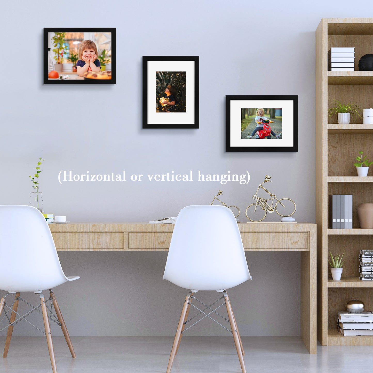 Frametory,9x12 Picture Frame with White Mat for 6x8 Photo (8 Pack)