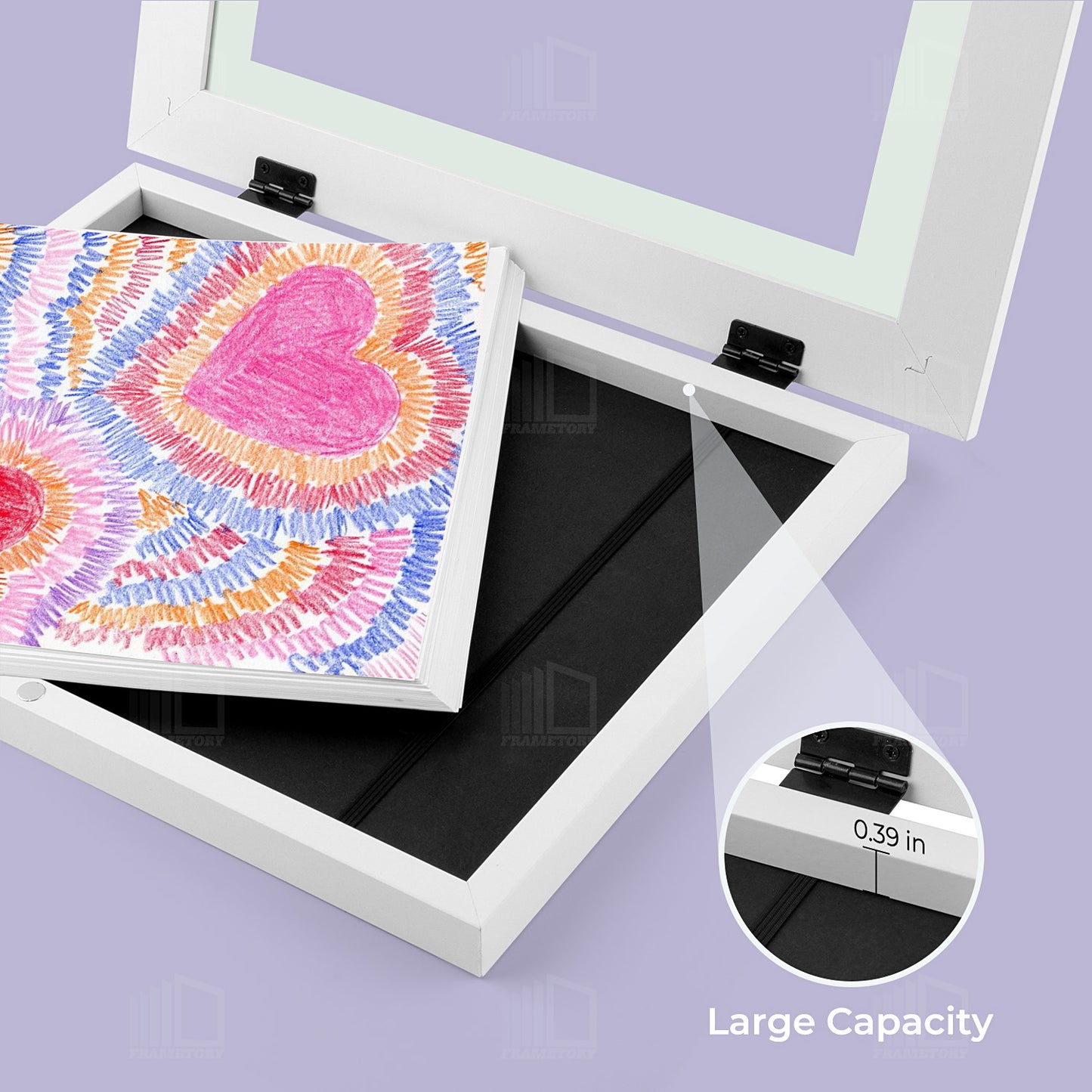 9x12 White Kids Art Frames with Real Glass (8 Pack)