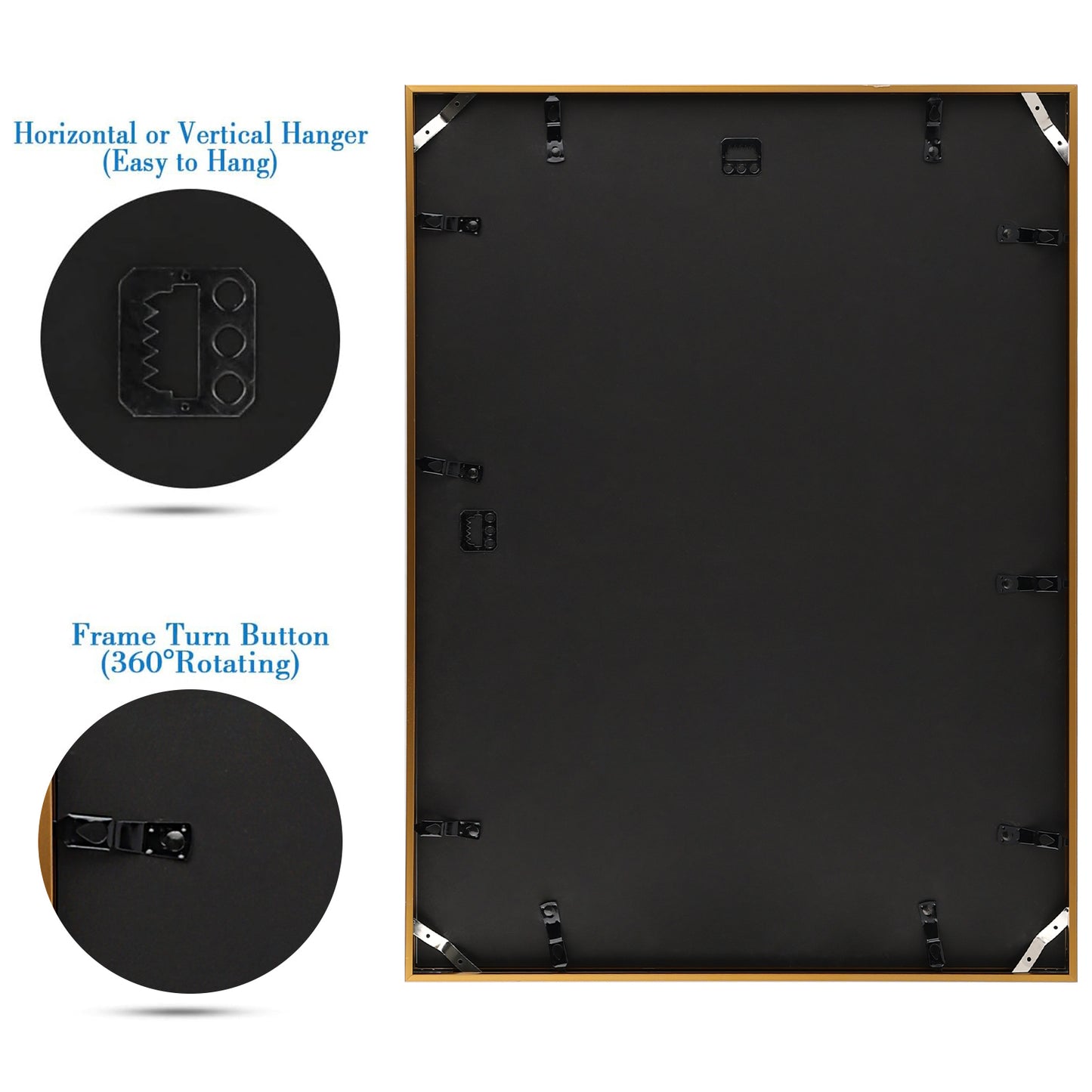 18x24 Aluminum Photo Frame for 16x20 Picture (3 Pack)