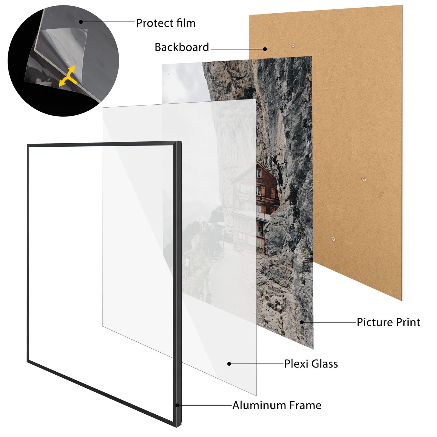 Clearance 20x24 Metal Picture Frame (6 Pack)