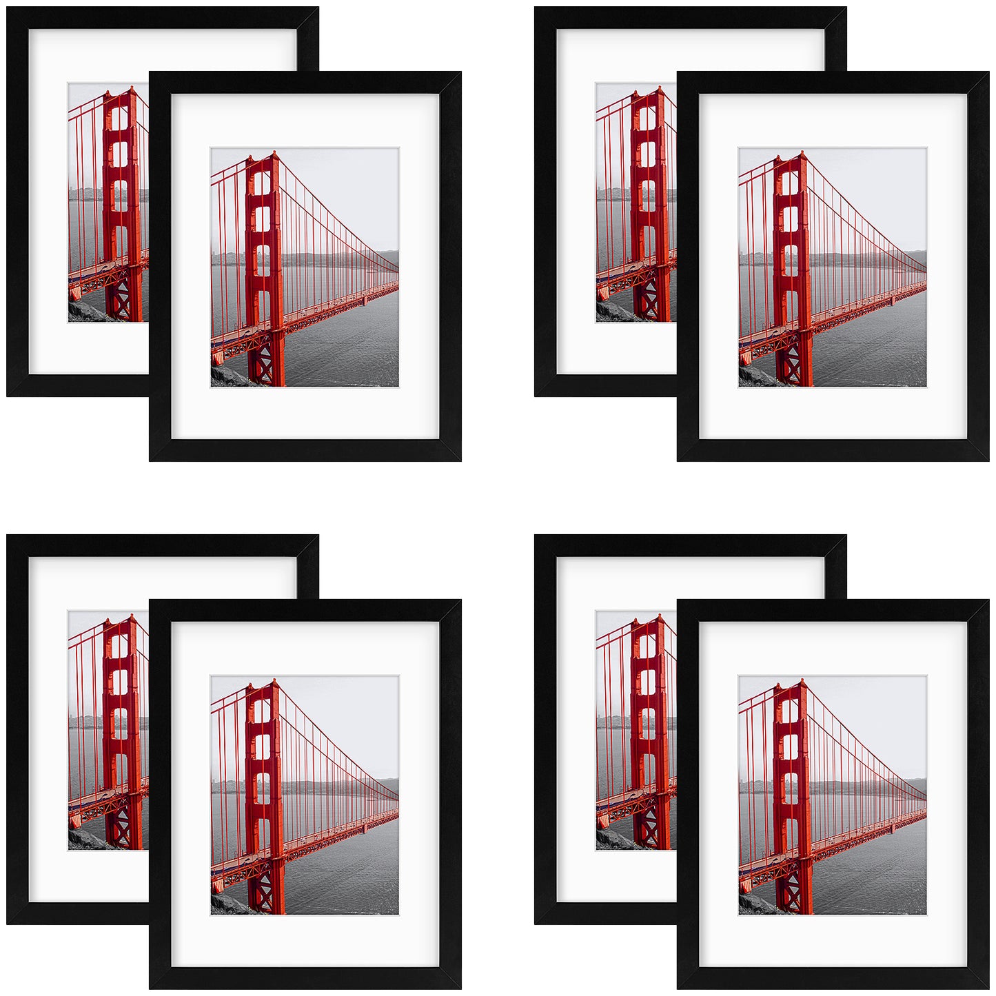 11x14 Picture Frame for 8x10 Photo (8 Pack)