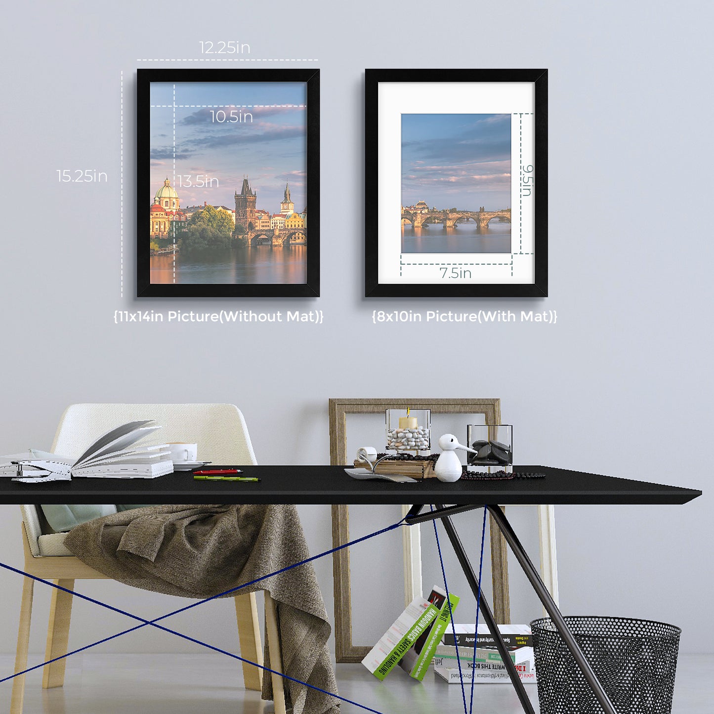 11x14 Picture Frame for 8x10 Photo (8 Pack)