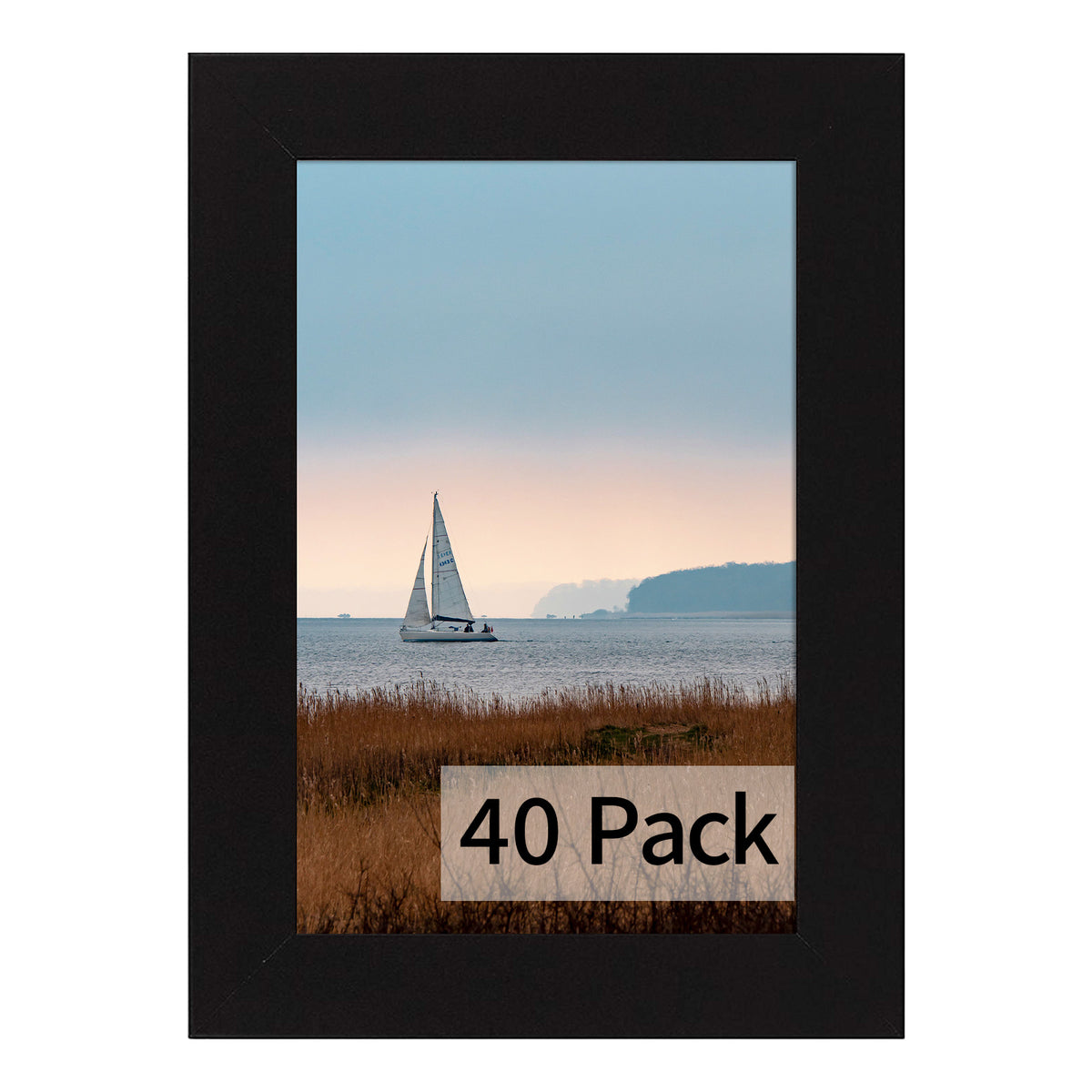 Frametory, 4x6 Picture Frames with Plexiglass (40 Pack)