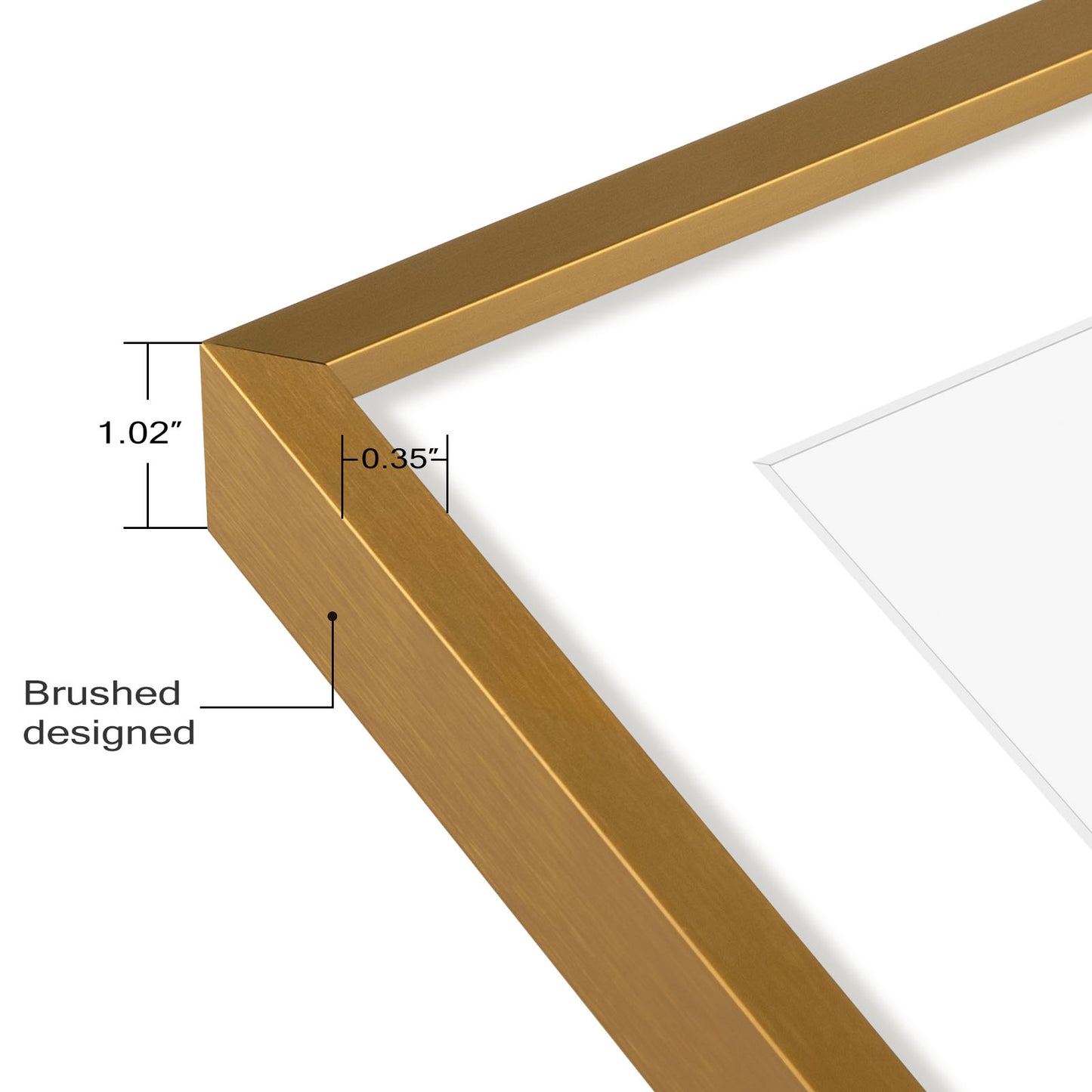Clearance 8x10 Aluminum Picture Frame Displays 5x7 Photos with White Mat and Real Glass Bronze（12 Pack）
