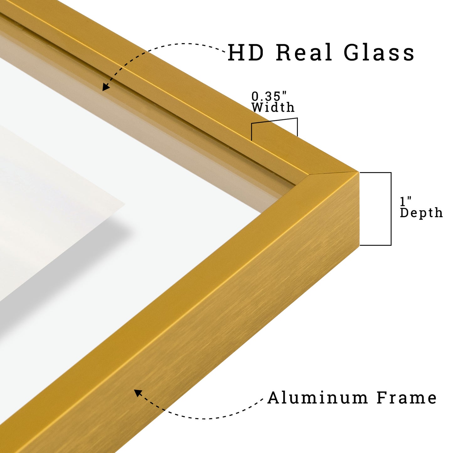 12x16 Floating Frame Displays Any Size Photo up to 12 by 16 (6 Pack)