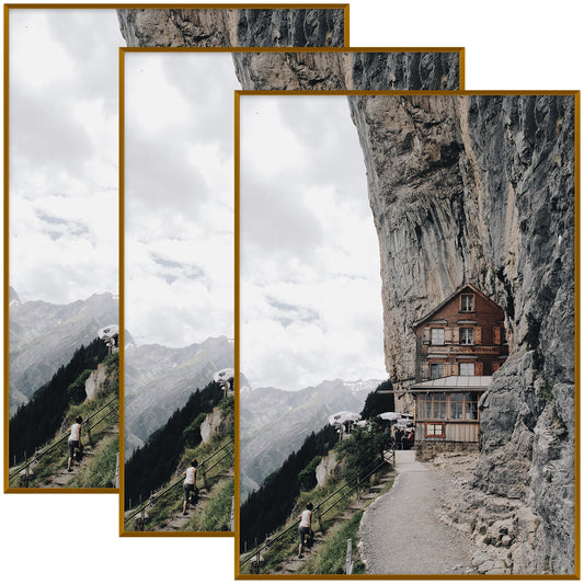 A1 Aluminum Picture Frame for 23.4x33.1 Picture with Plexiglass(3 Pack)