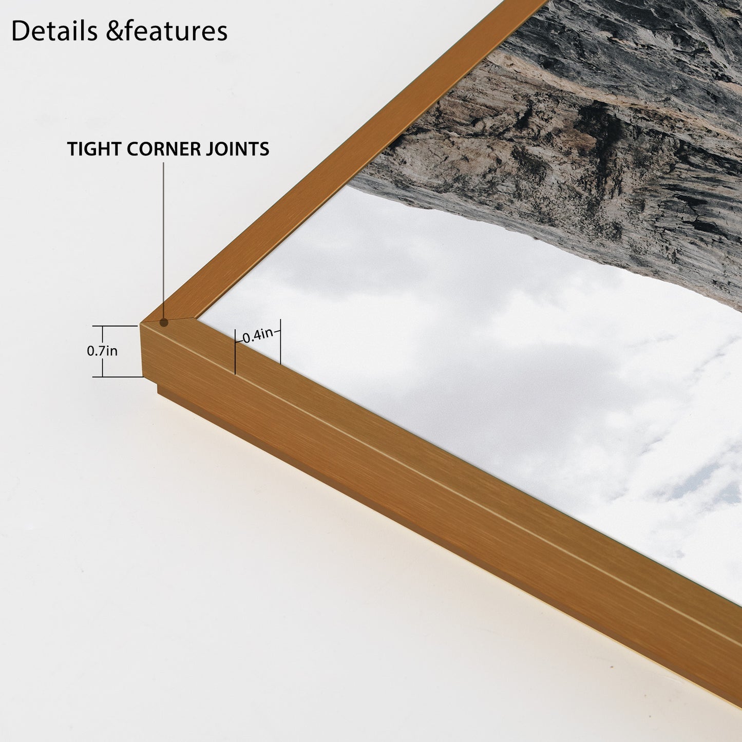 A1 Aluminum Picture Frame for 23.4x33.1 Picture with Plexiglass(3 Pack)