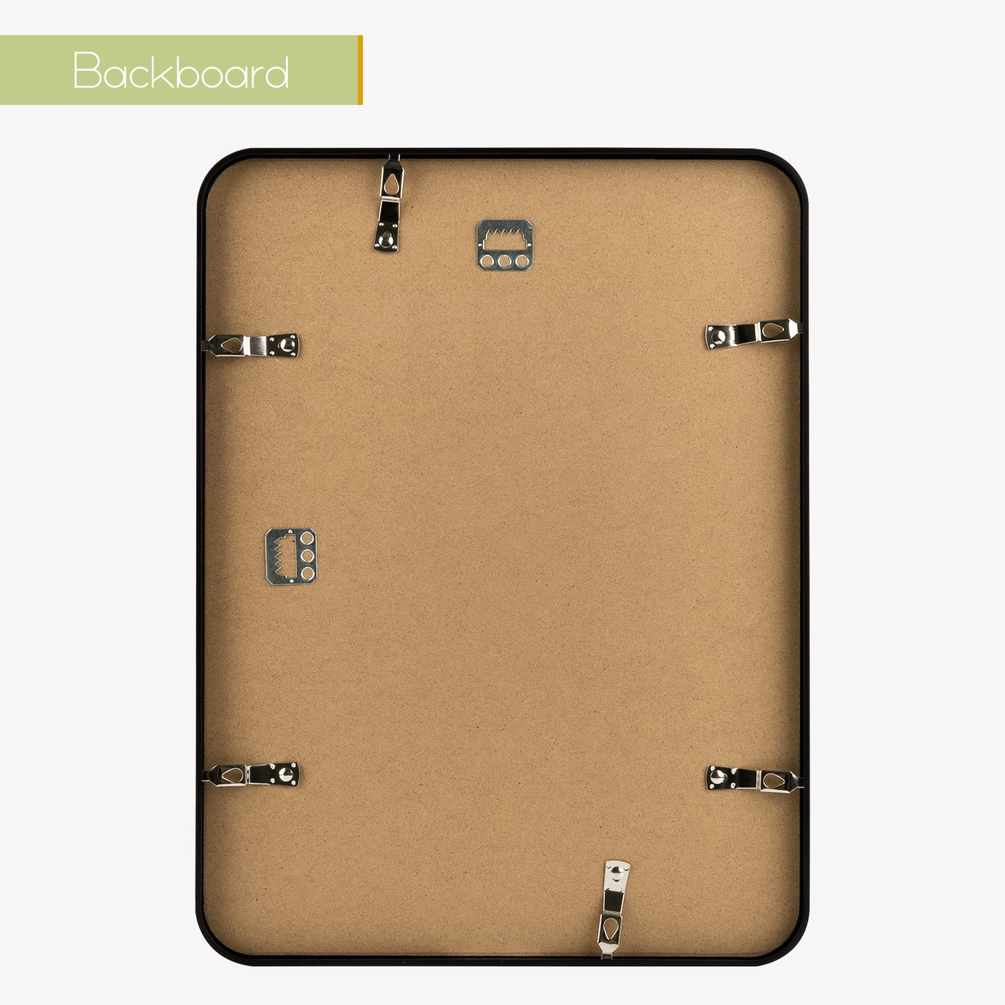 12x16 Aluminum Photo Frame for 8.5x11 Picture-Round Corner (6 Pack)