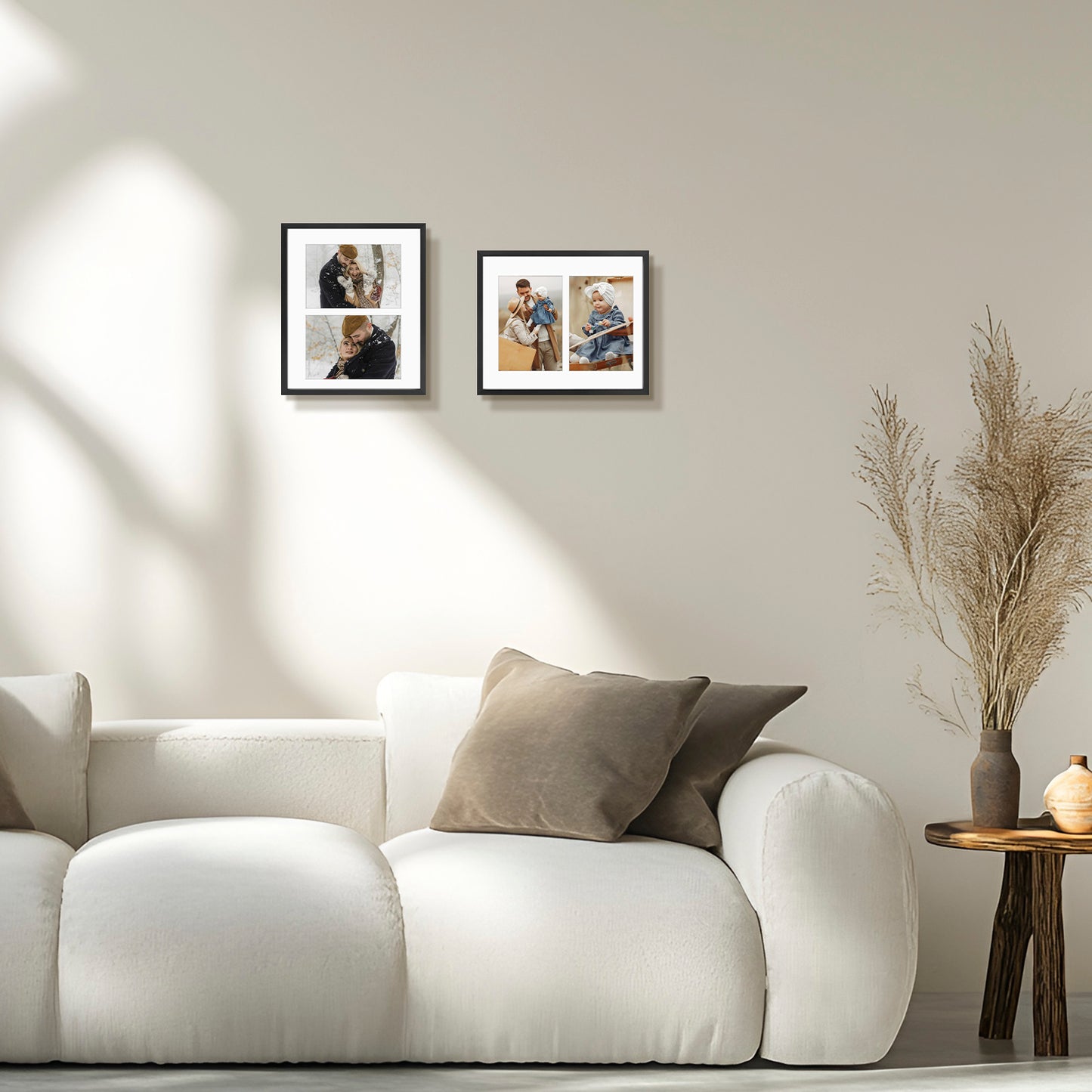 8x10 Black Collage Photo Frame Display Two 4x6 Picture (12 Pack)