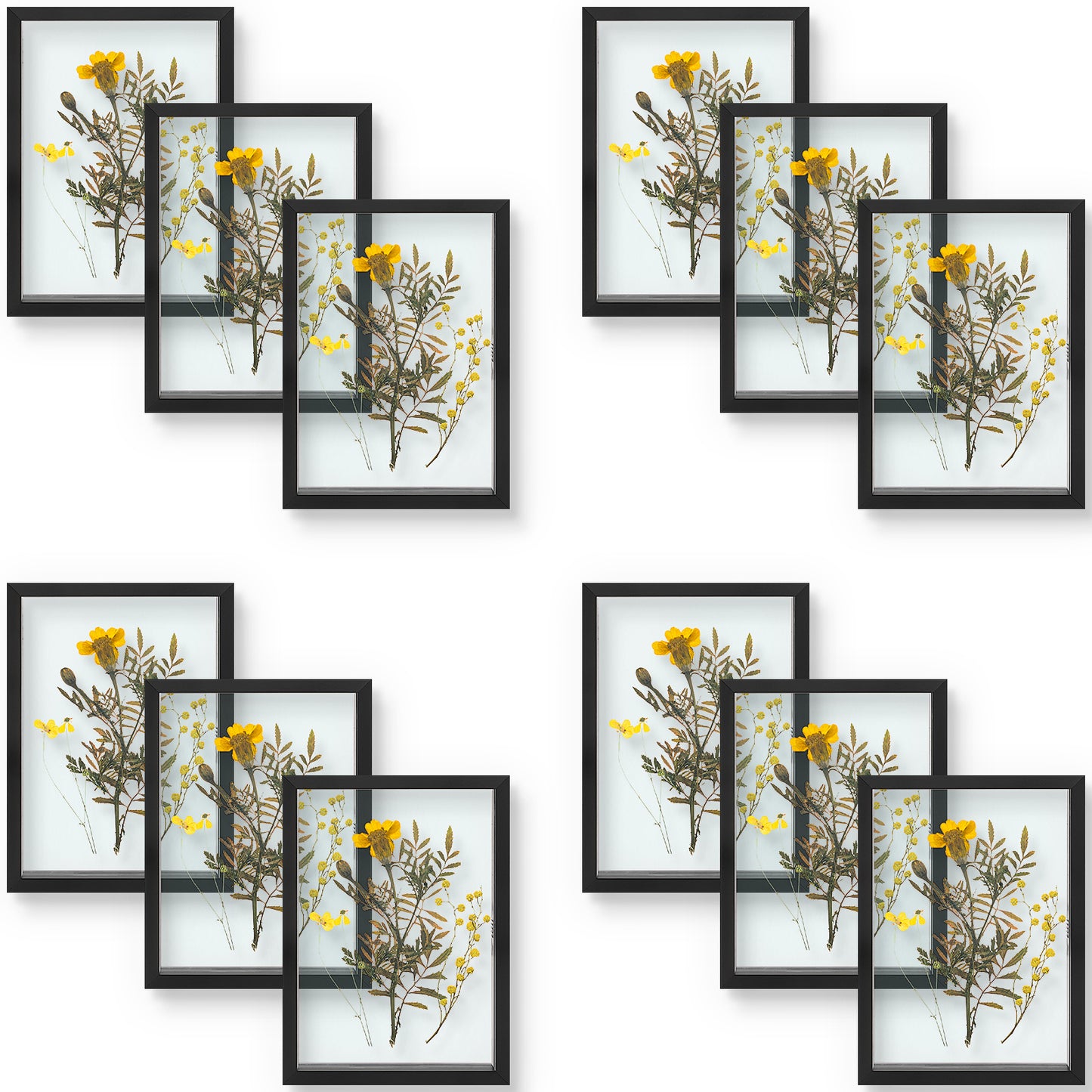5x7 Floating Frame Displays Any Size Photo up to 5 by 7 (12 Pack)