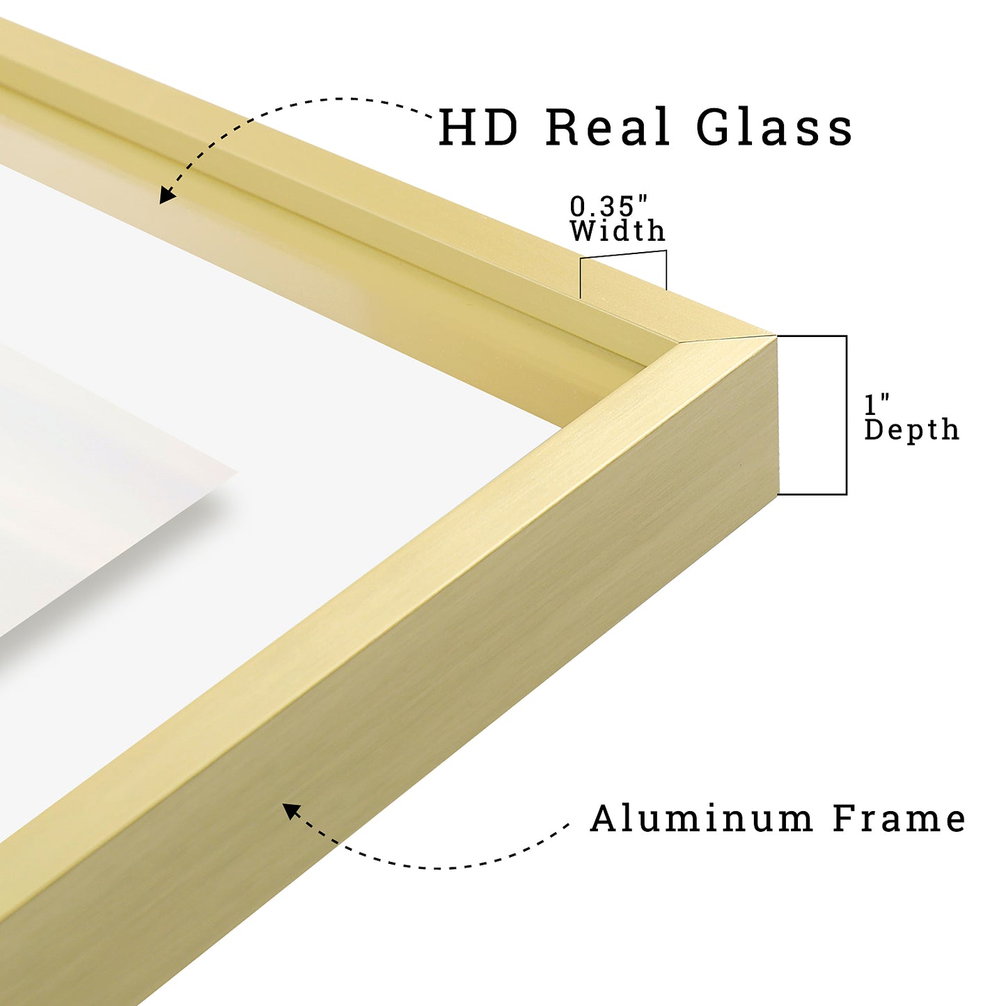 Frametory,16x20 Floating Frame For Any Size Photo Up to 16 by 20 (6 Pack)