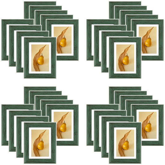 Frametory, Clearance 5x7 Picture Frames for 4x6 Photos Green (36 Pack)