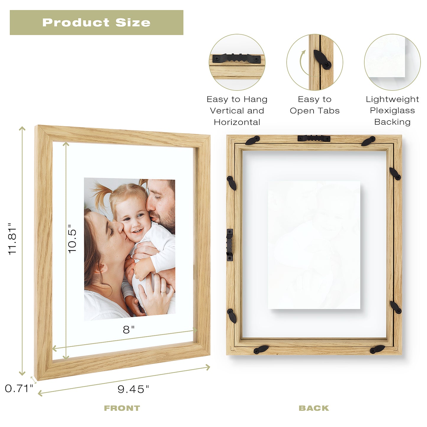 Frametory,8.5x11 Floating Frame (6 Pack)