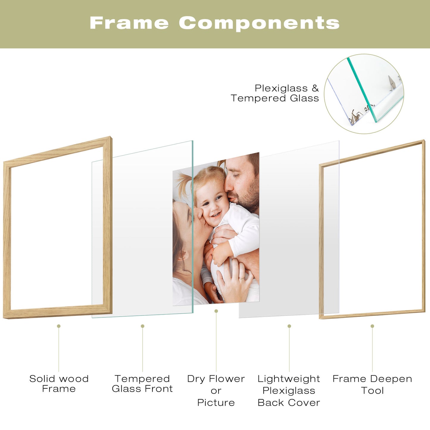 Frametory,8.5x11 Floating Frame (6 Pack)