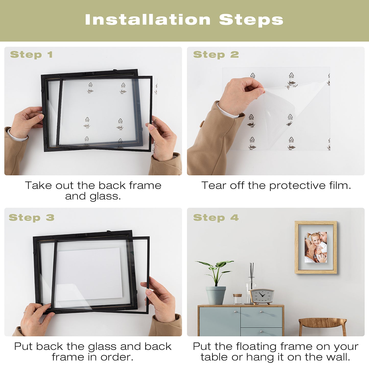 Frametory,8.5x11 Floating Frame (6 Pack)