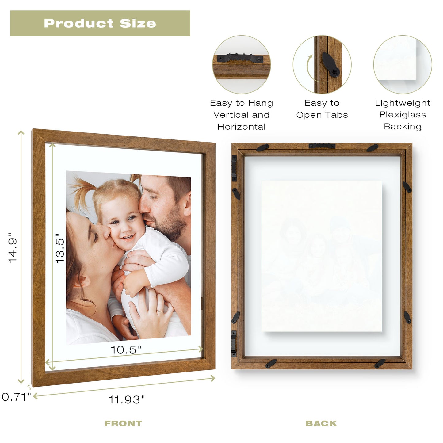 Frametory,11x14 Floating Frame (6 Pack)