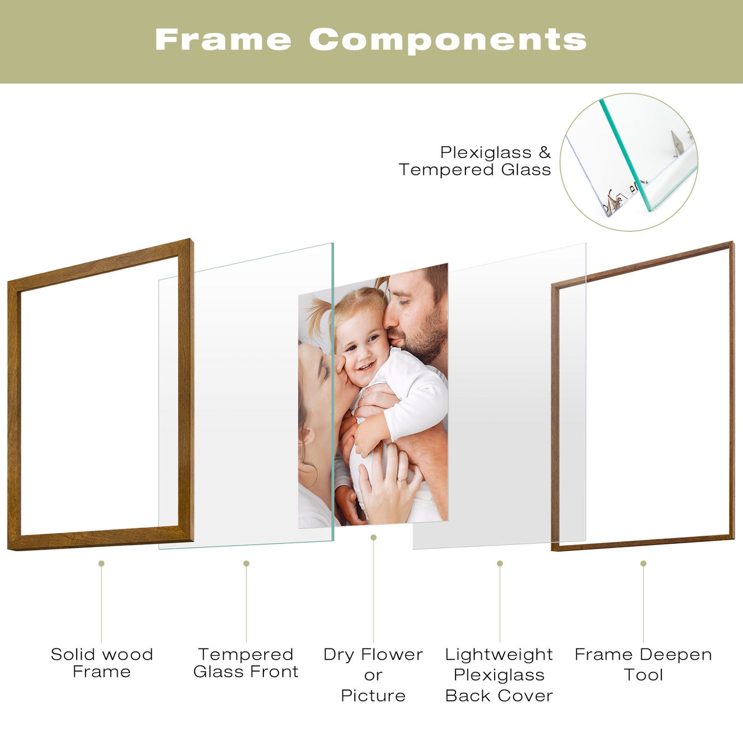 Frametory,11x14 Floating Frame (6 Pack)