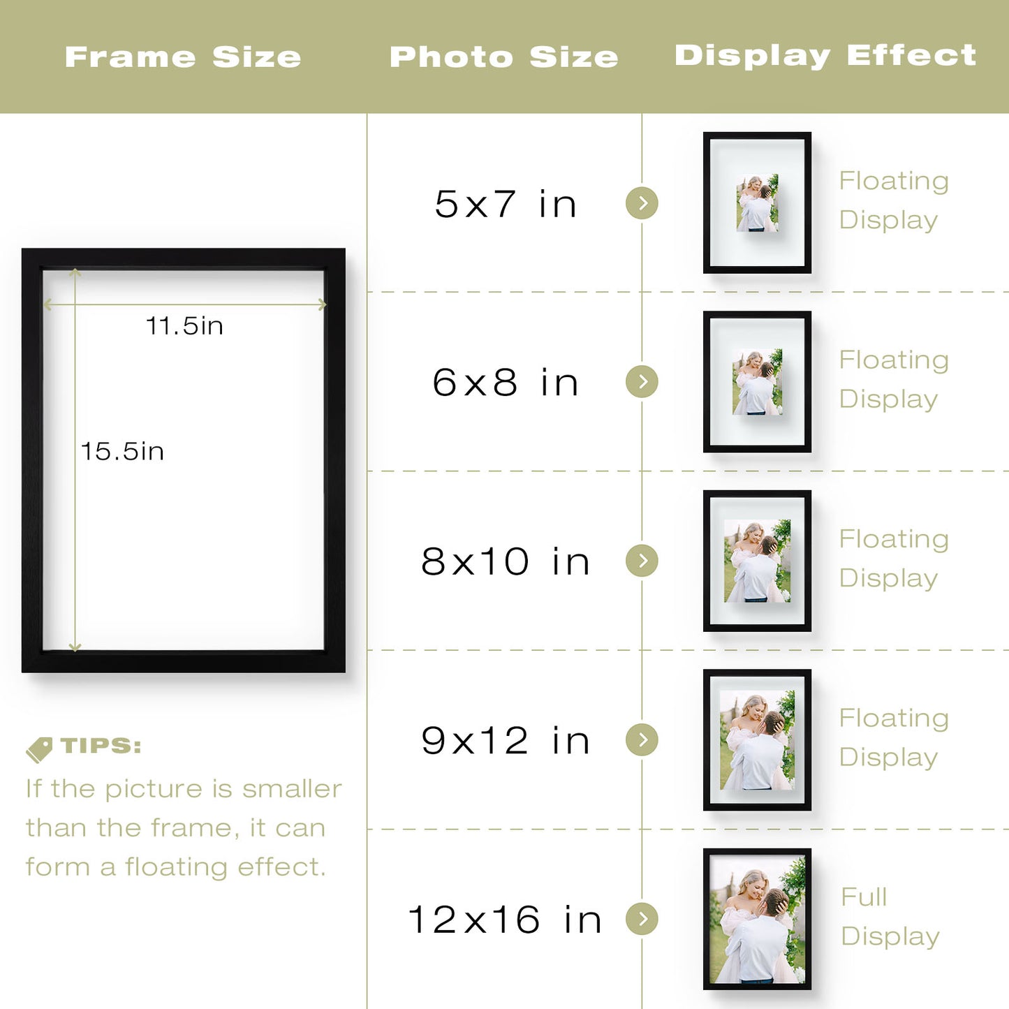 Frametory,12x16 Floating Frame (4 Pack)