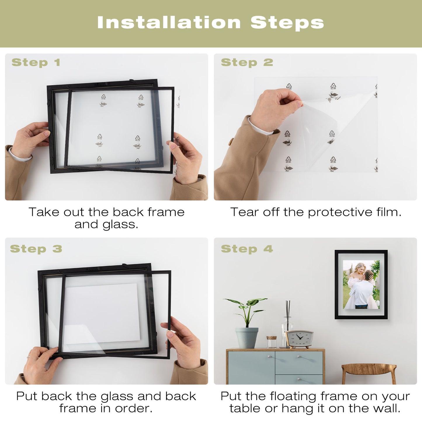 Frametory,12x16 Floating Frame (4 Pack)
