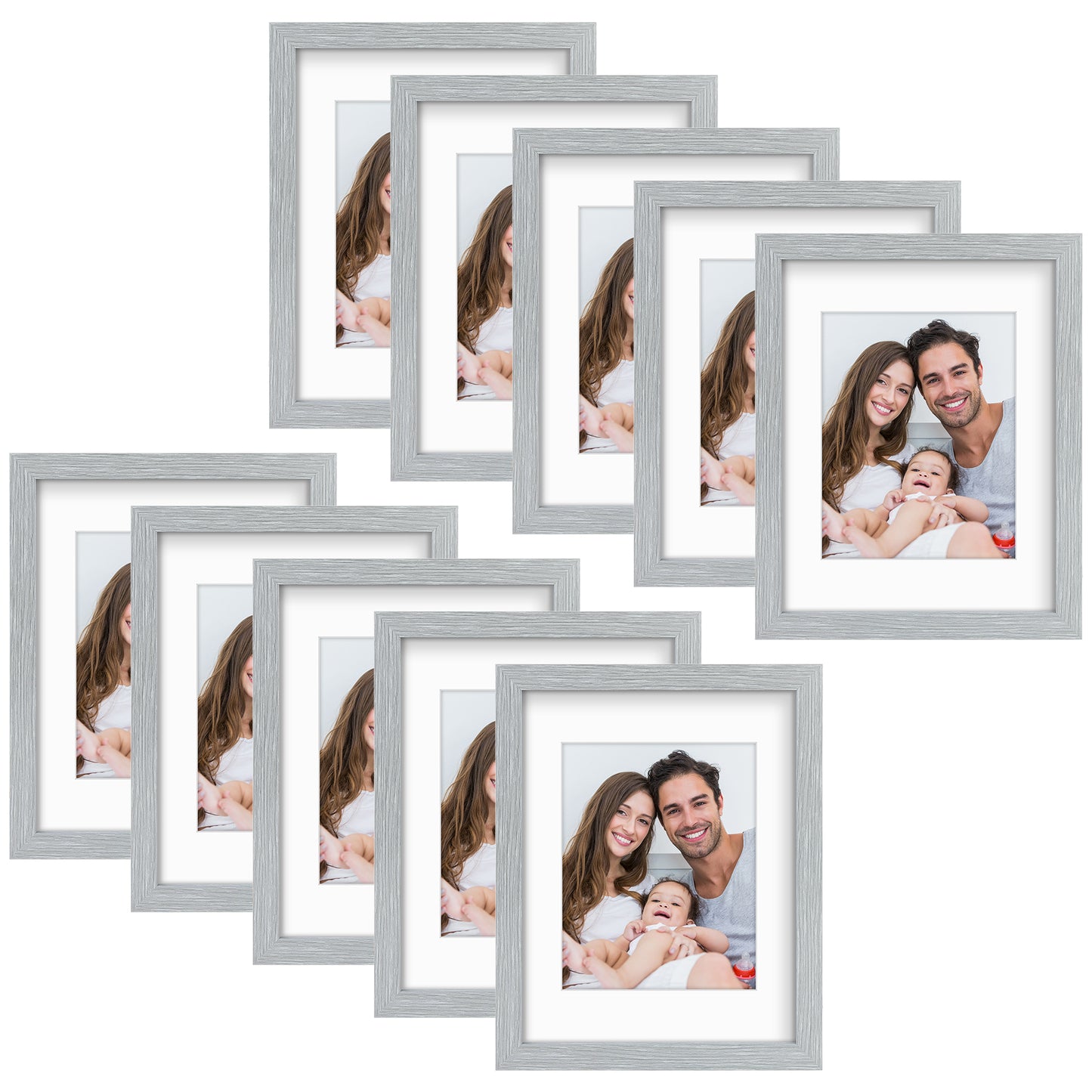 Clearance 11x14 Wood Picture Frame For 8x10 Photo (10 Pack)