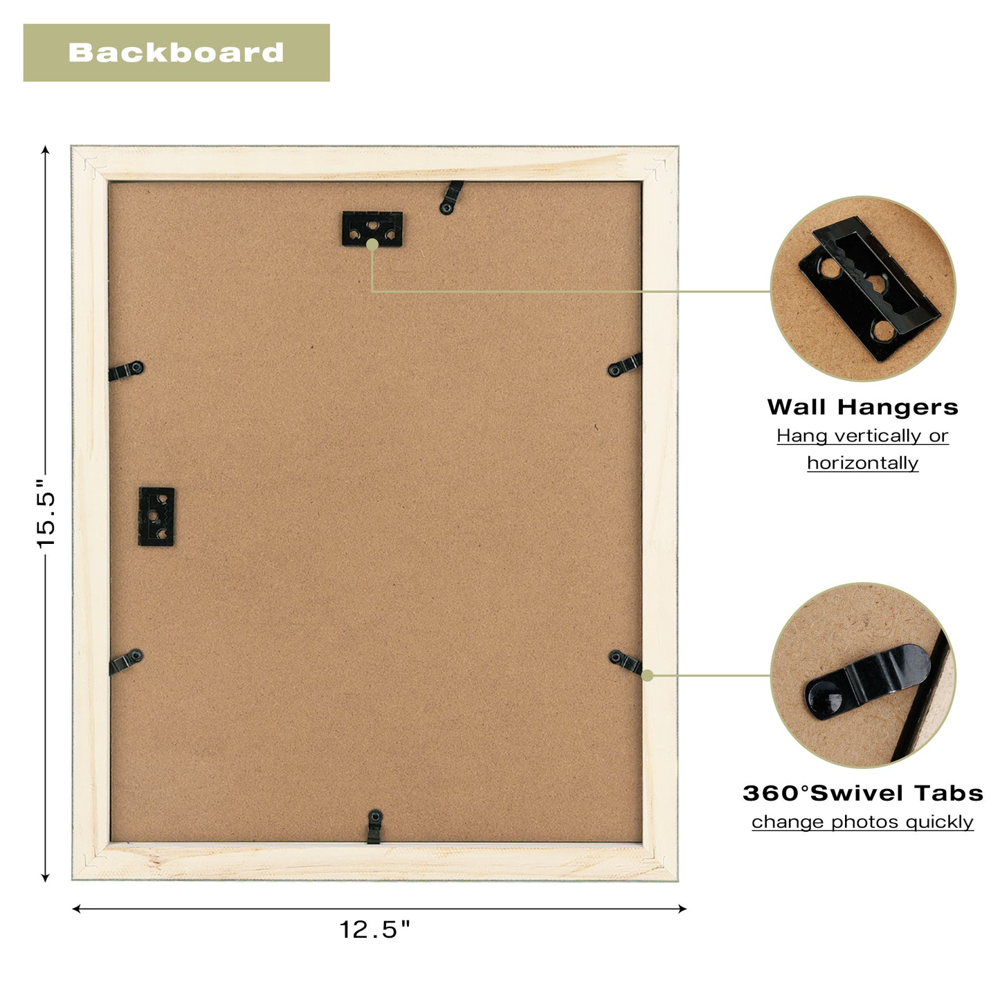 Clearance 11x14 Wood Picture Frame For 8x10 Photo (10 Pack)
