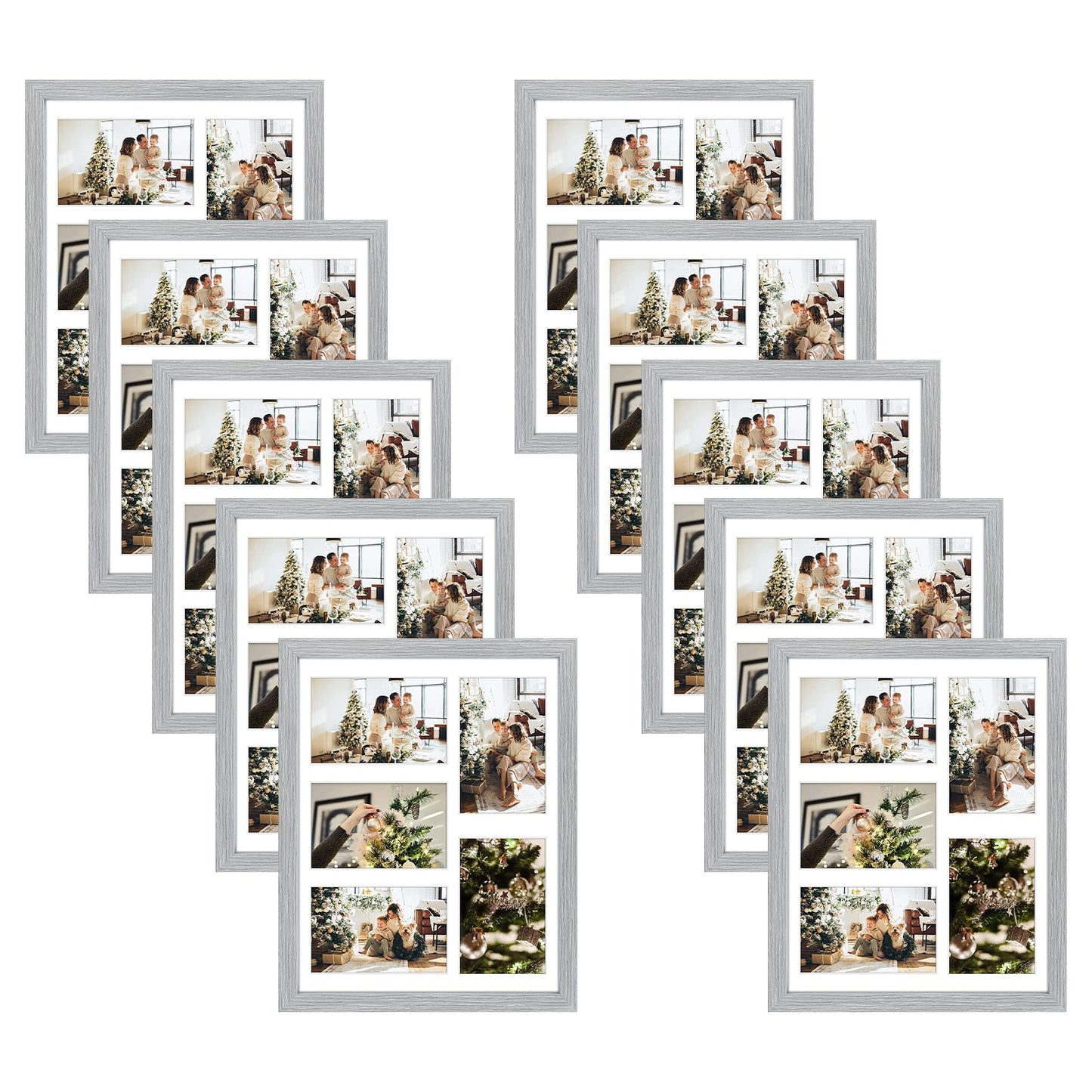 Clearance 11x14 Collage Picture Frames for Five 4x6 Pictures (10 Pack)