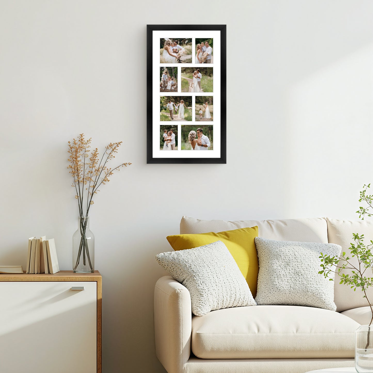 Clearance 10x18 Collage Frame For Four 4x5 And Four 3x4 Photos(8 Pack)