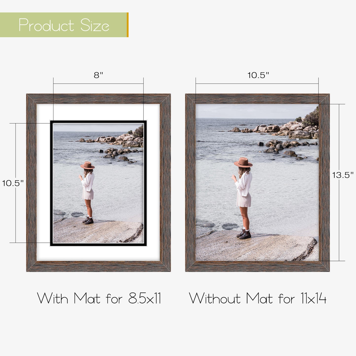 Clearance 11x14 Diploma Frame For 8.5x11 Certificate (10 Pack)