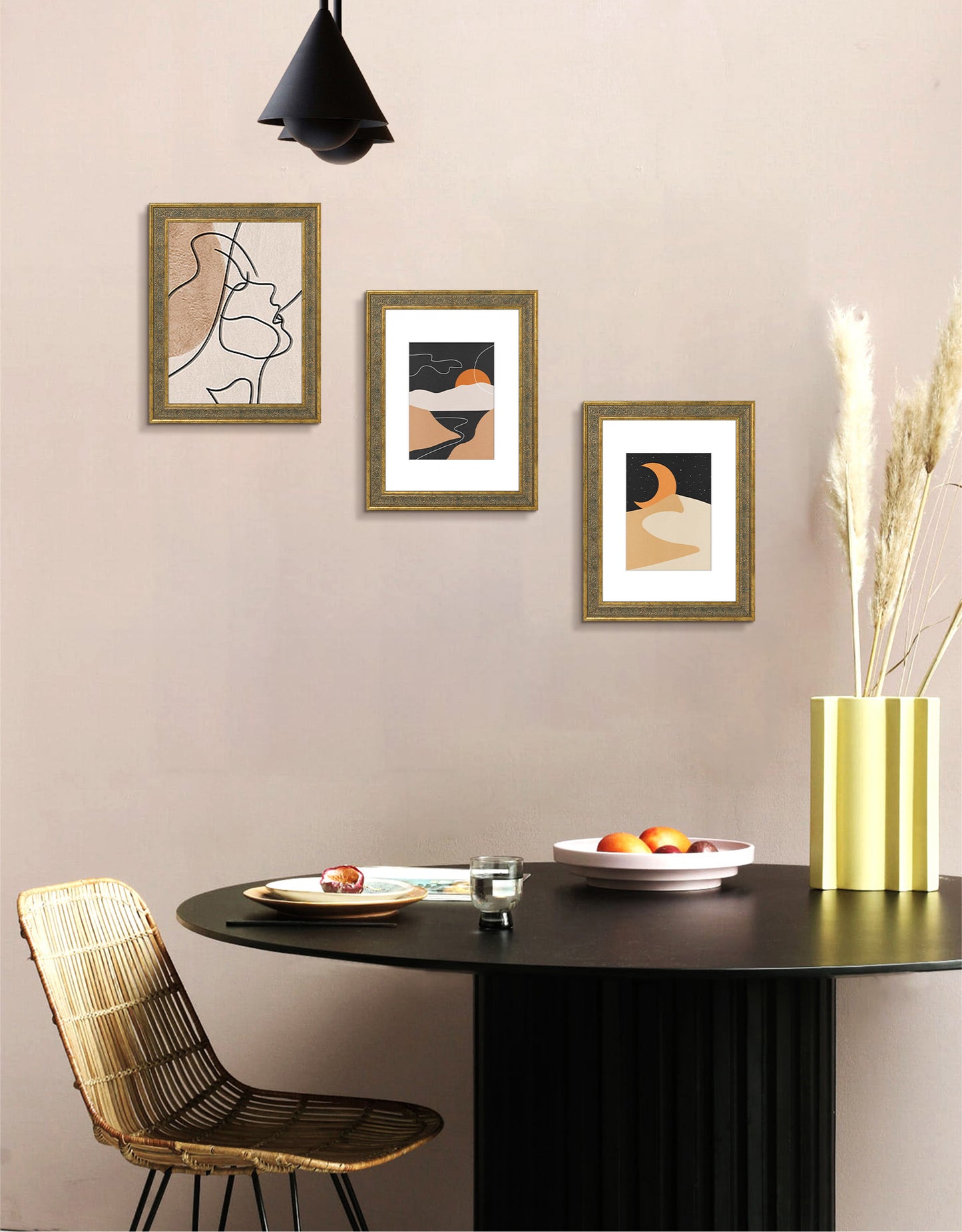 Frametory,9x12 Picture Frame with White Mat for 6x8 Picture (10 Pack)