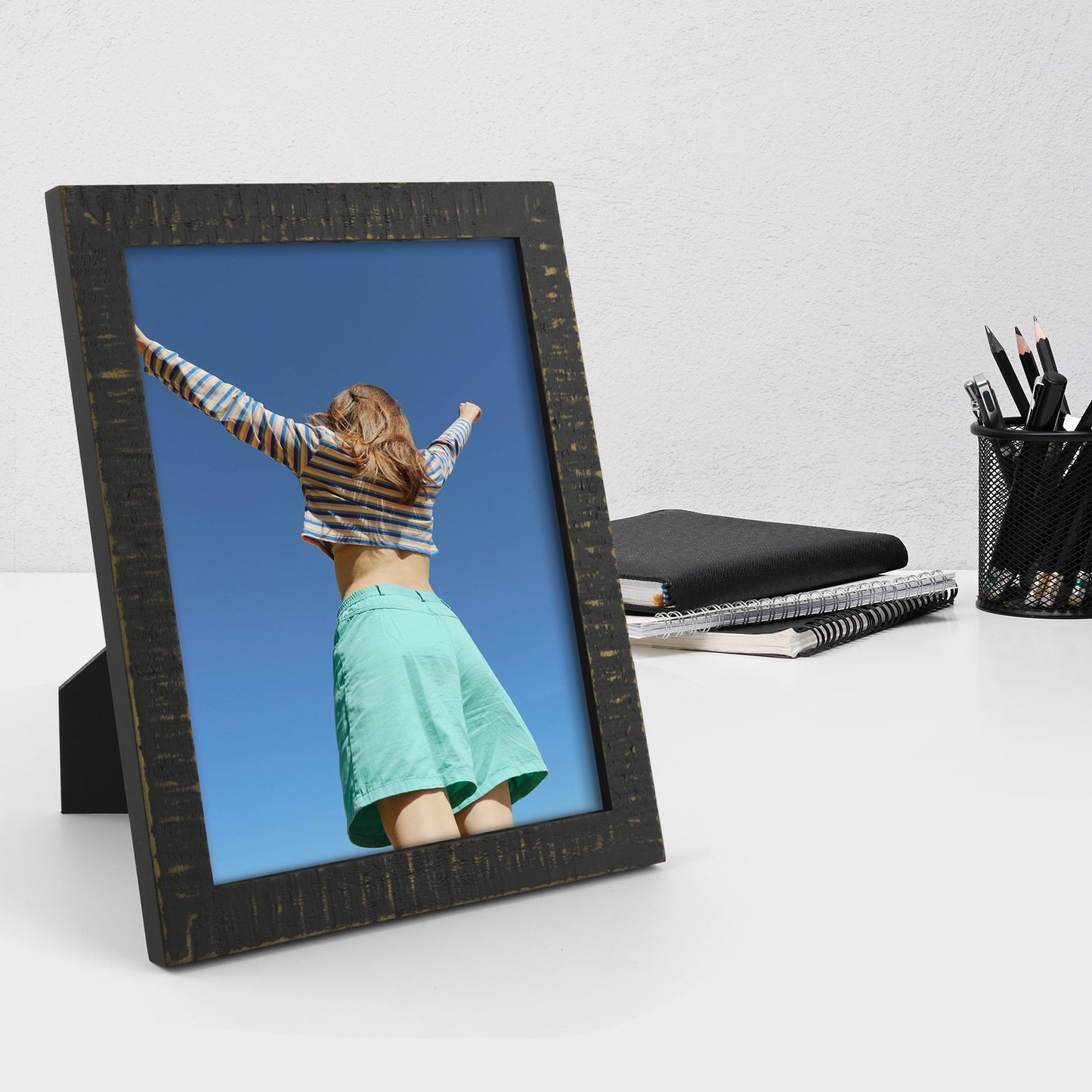 Frametory,8x10 Wood Frame with Plexiglass (10 Pack)