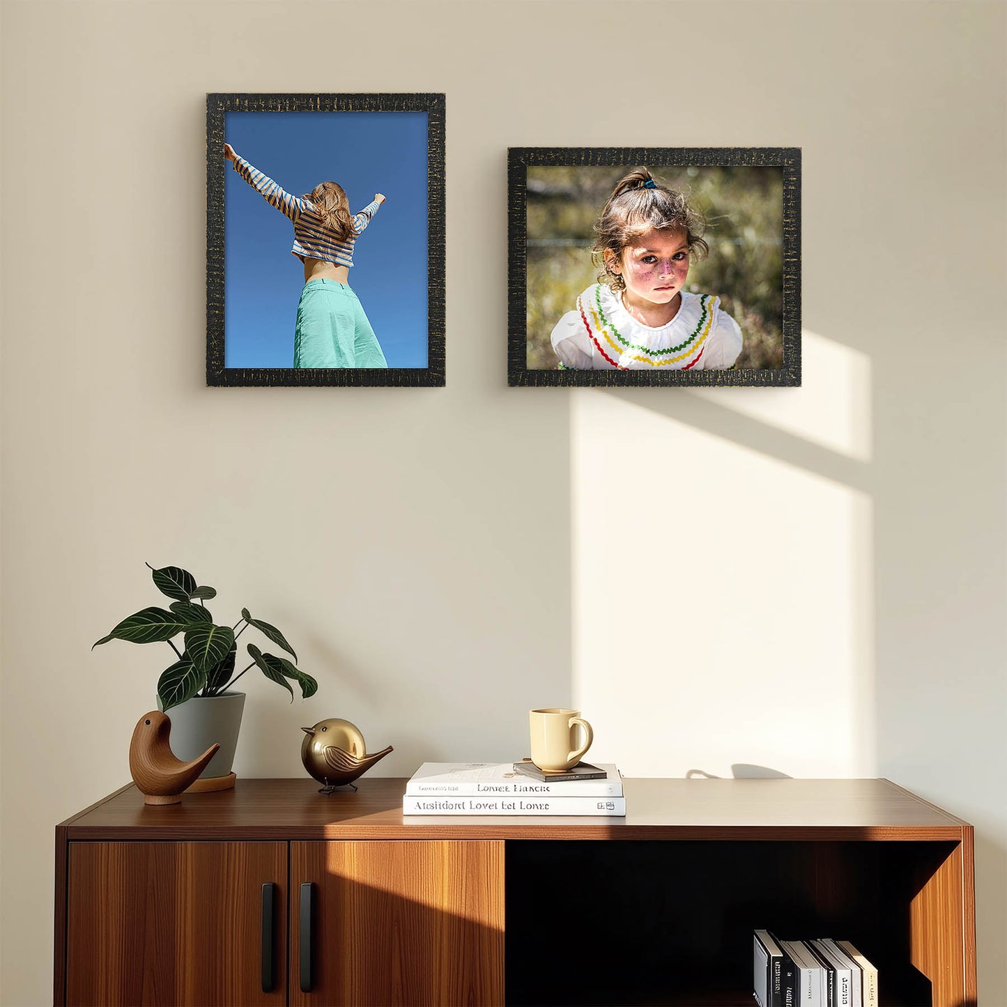 Frametory,11x14 Wood Frame with Plexiglass (10 Pack)