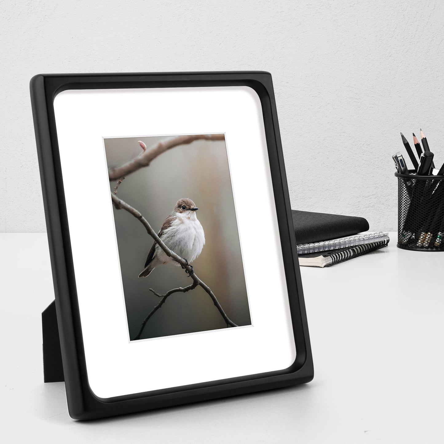 Clearance Rounded Corner 8x10 Wood Picture Frame For 5x7 Photos (6 Pack)