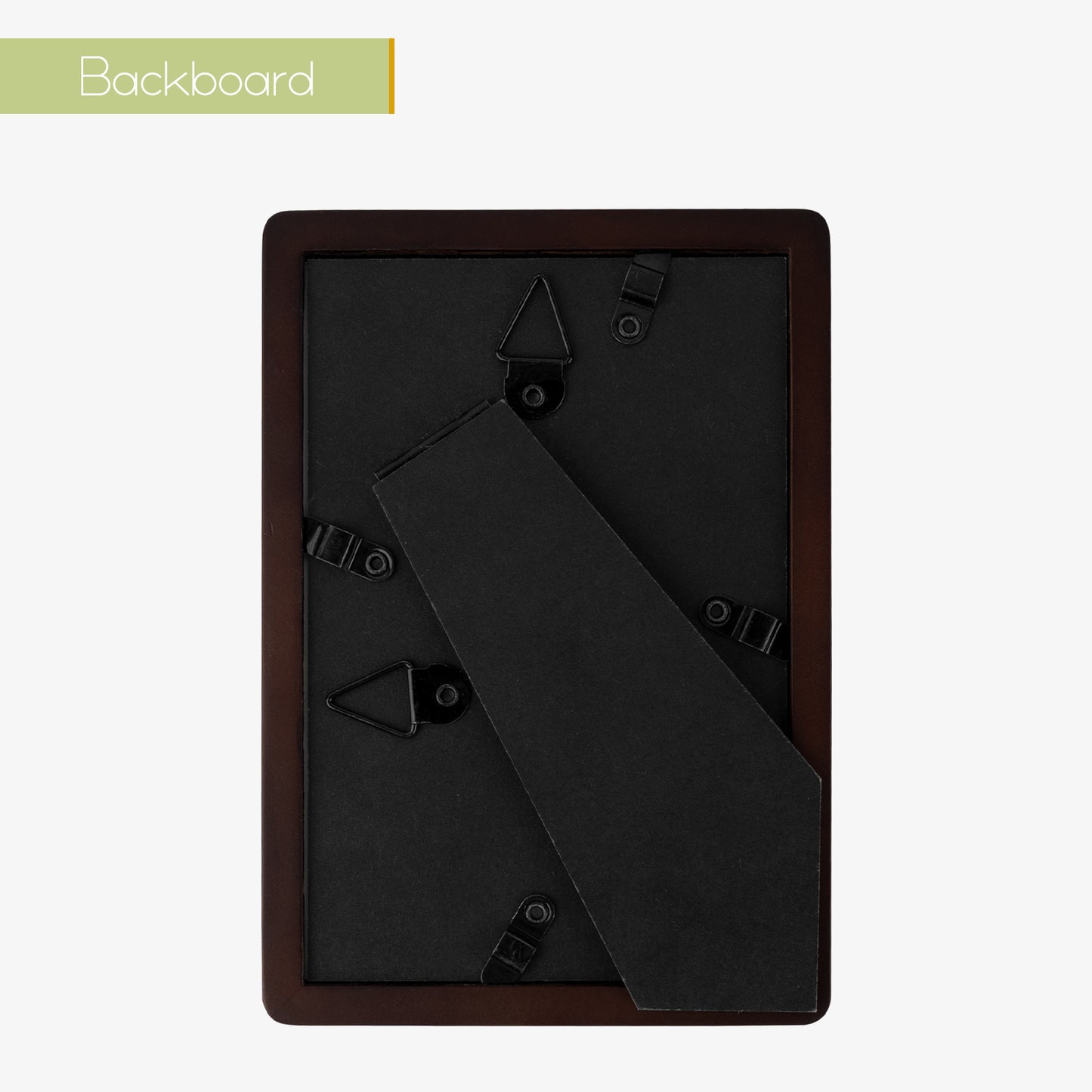 4x6 Picture Frame For 3x5 Photos with Round Corners Dark Brown(6 Pack)