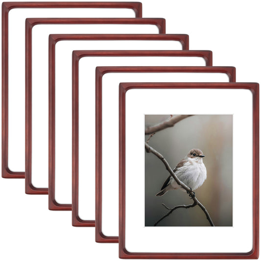 Clearance Rounded Corner 11x14 Wood Picture Frame For 8x10 Photos (6 Pack)