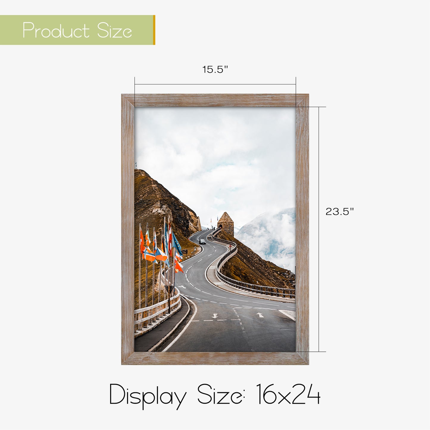 Clearance 16x24 Poster Frame with Plexiglass (6 Pack)