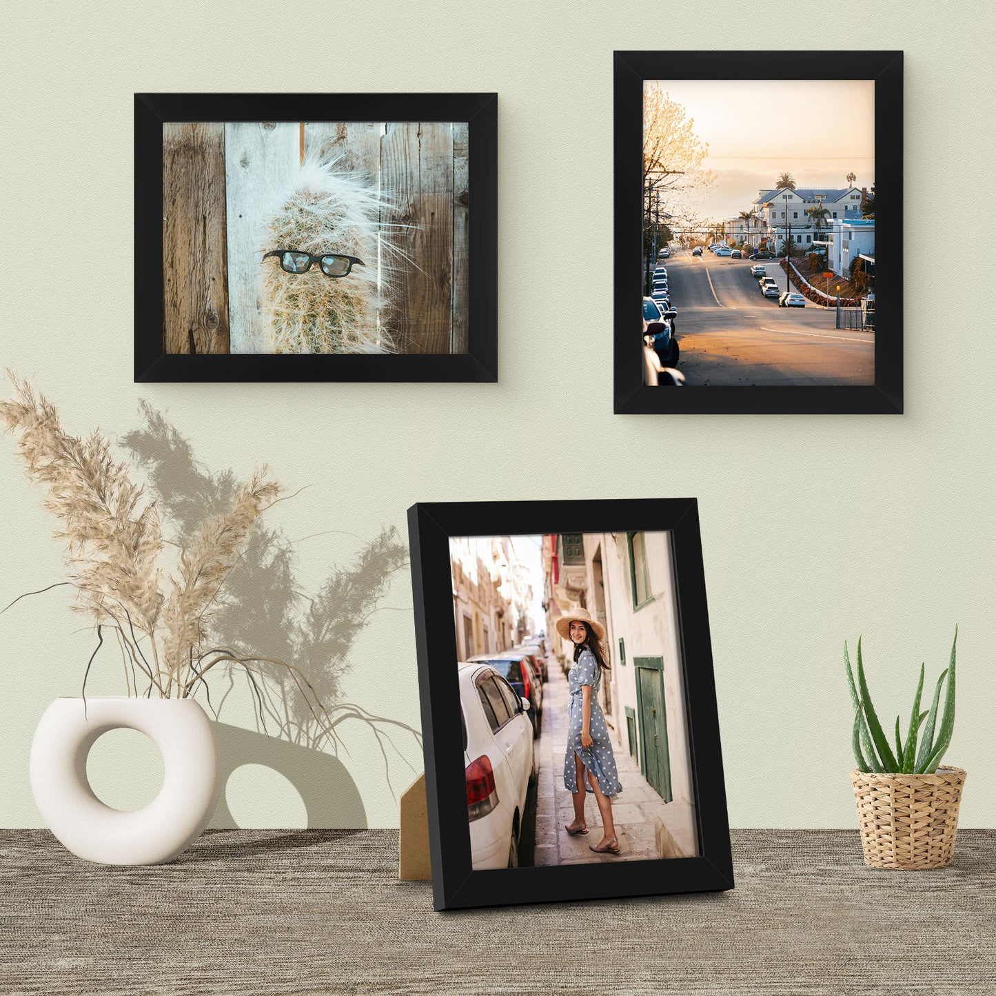 8.5x11 Diploma Frame for 8.5x11 Picture Black Color (10 Pack)
