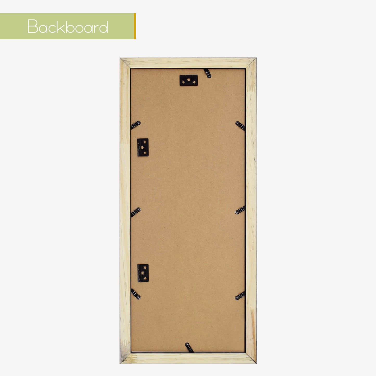 8x20 Collage Picture Frames for Three 4x6 Picture Black Color (10 Pack)