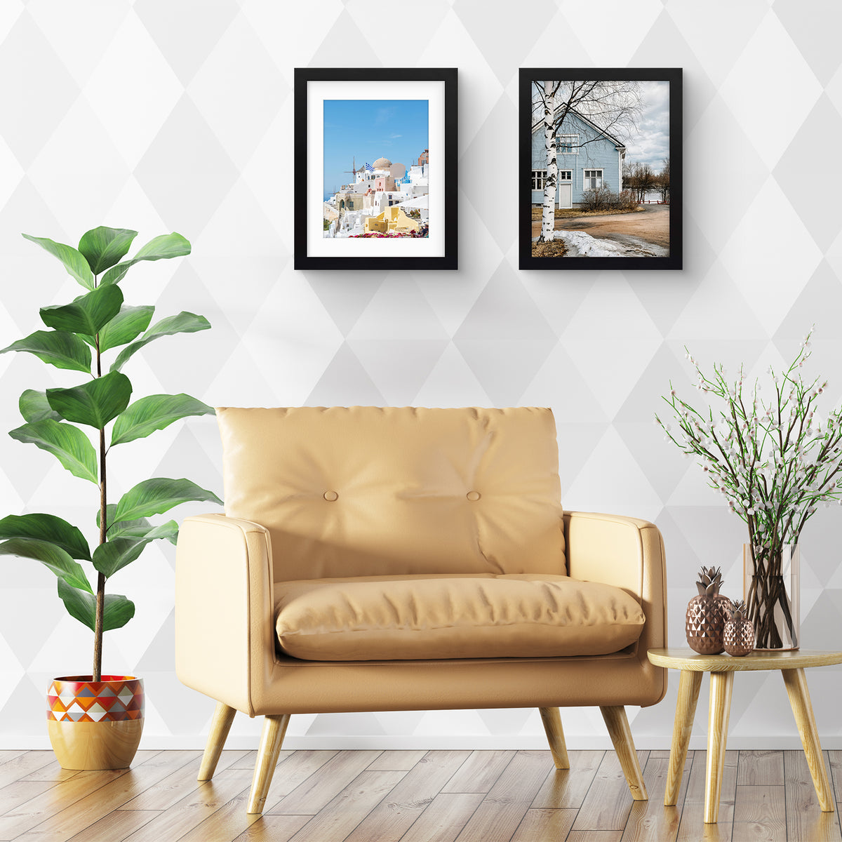 Frametory, 11x14 Wood Frame for 8.5x11 Picture Black(10 Pack)